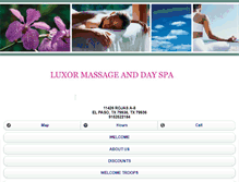 Tablet Screenshot of luxormassageanddayspa.com